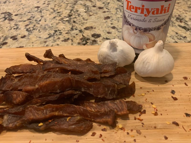 Teriyaki pork jerky recipe