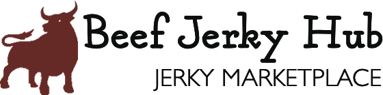 Beef Jerky Hub logo with title and subtitle