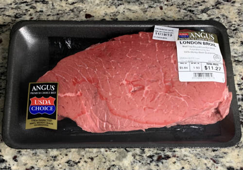 Our choice of meat is London broil