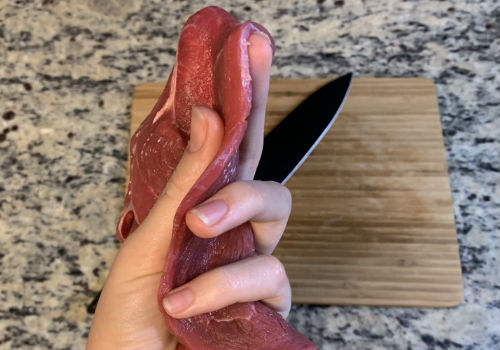 Cutting our choice of beef - sirloin tip