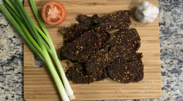 Steak dry rub beef jerky