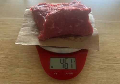 Weighting a Bottom Round beef